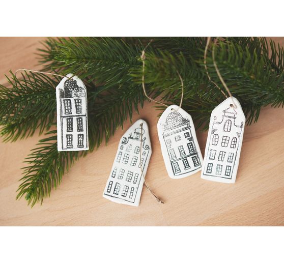 VBS Silicone stamp "Row of houses"