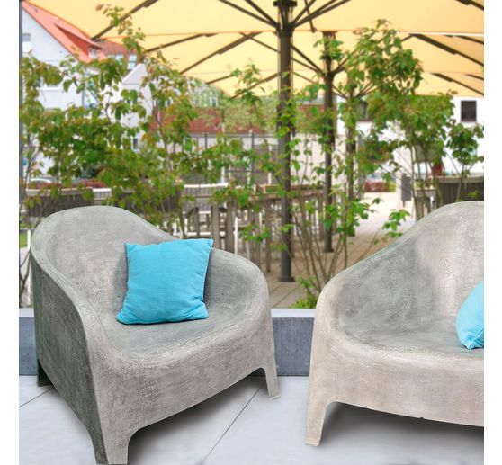 Concrete effect set, 8 pcs.