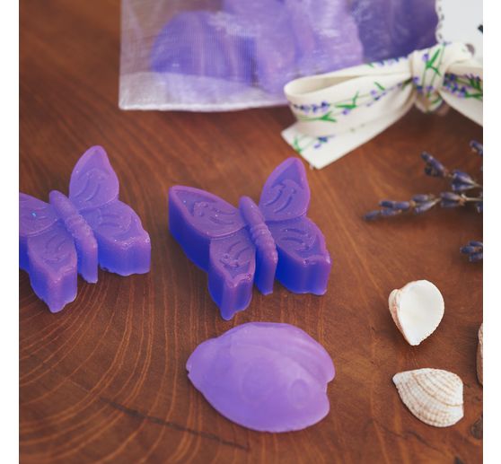 Stampo per colata in silicone "Coccinella e farfalla