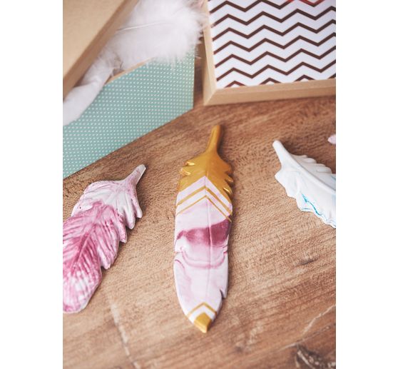 Stampo per colata "Piume", 6 motivi