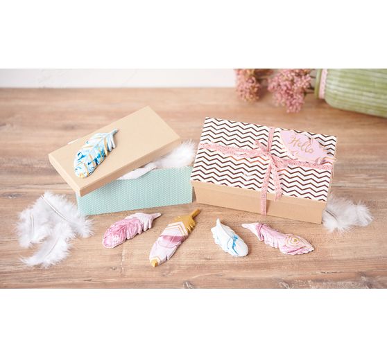 Stampo per colata "Piume", 6 motivi