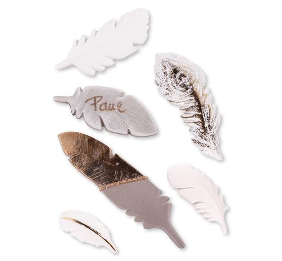 Stampo per colata "Piume", 6 motivi