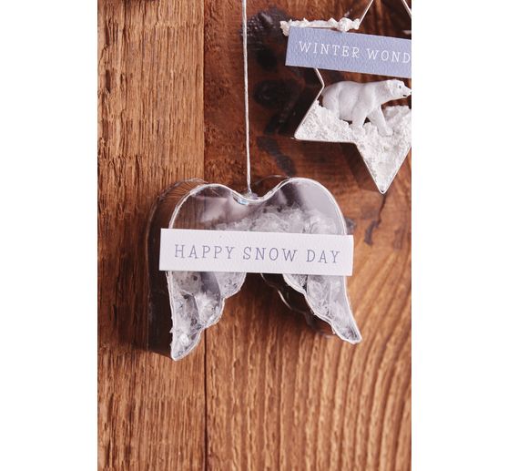 Cut out form "Angel wings" , about 7.5 cm