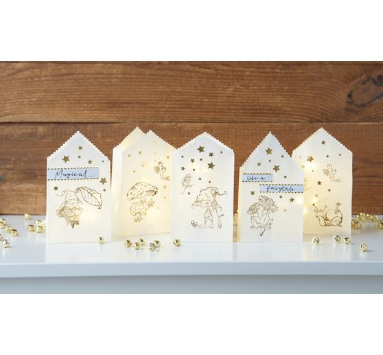 Paper bags, blank, block bottom