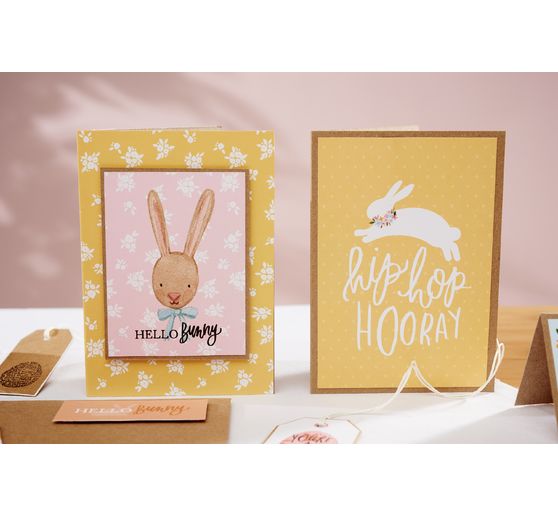 Double cards with envelopes "Kraft paper", 18 x 13 cm, 50 pieces