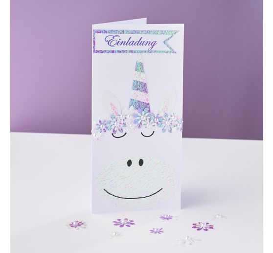 Double cards with envelopes "DIN long", 50 pieces