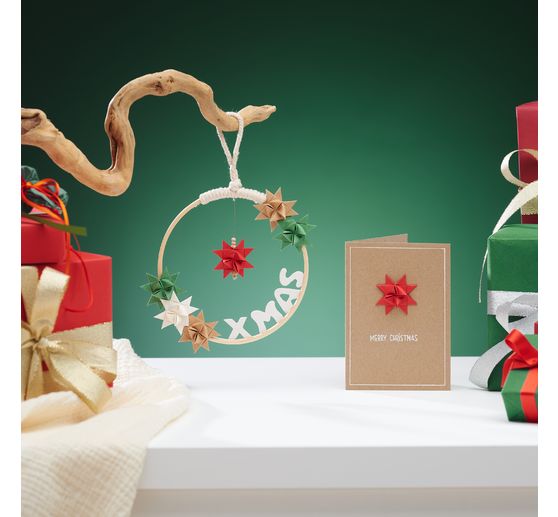 double cards with envelopes "Kraft paper", DIN A6, 50 pieces