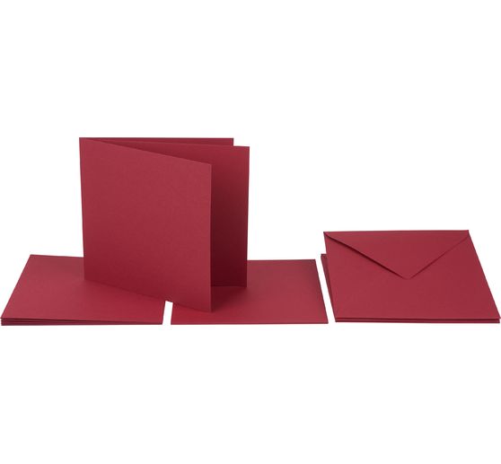Double cards with envelopes and insert sheets, 15 pcs.