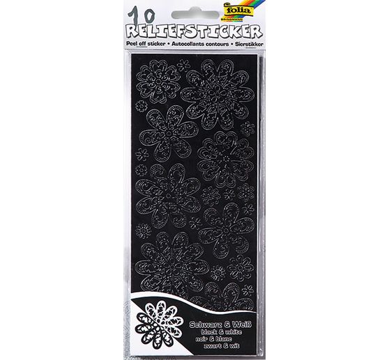 Relief sticker set "Black and white", all year