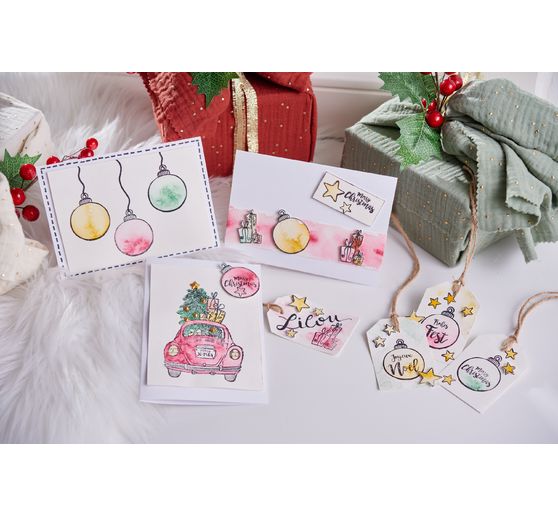 Double cards with envelopes "DIN A6", 50 pieces