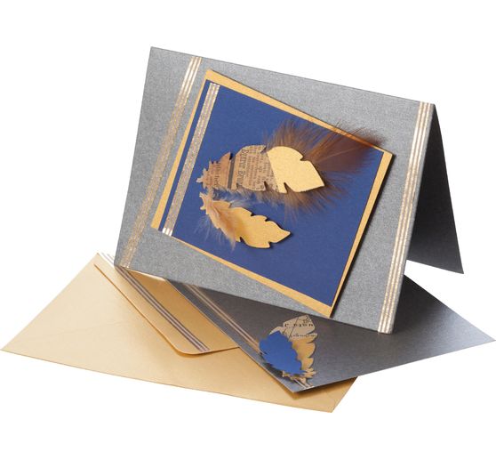 Carte doppie in madreperla "Terra", 5 pezzi