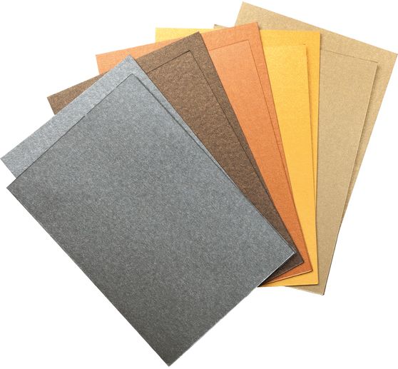 Carte doppie in madreperla "Terra", 5 pezzi