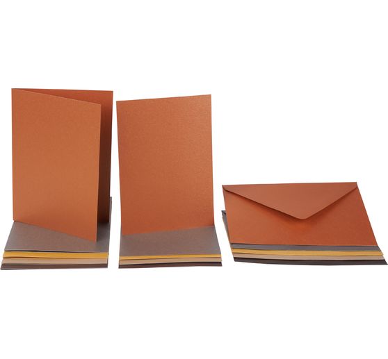 Carte doppie in madreperla "Terra", 5 pezzi