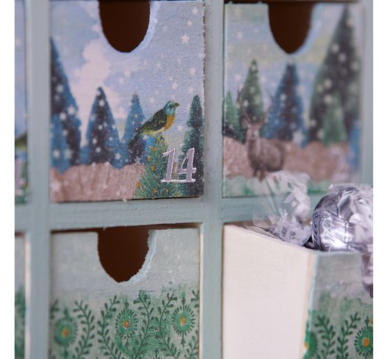 VBS Mini chest of drawers / Advent Calendar with 24 drawers