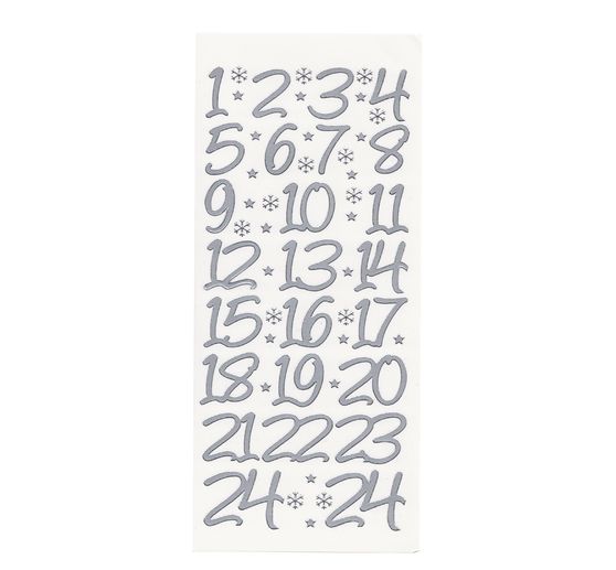 Relief sticker "Big Advent numbers"