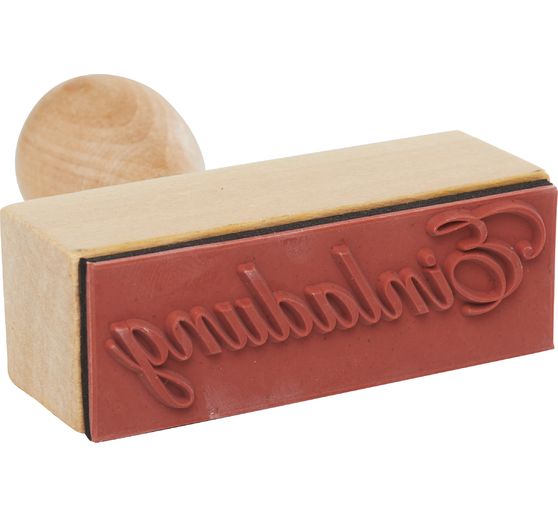 Wooden stamp "Einladung"