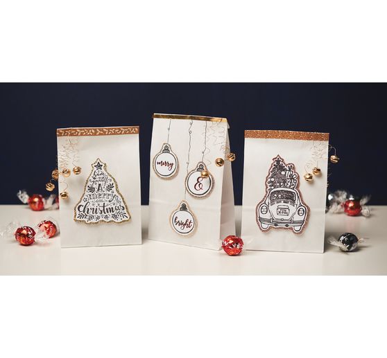 Paper bags, blank, block bottom