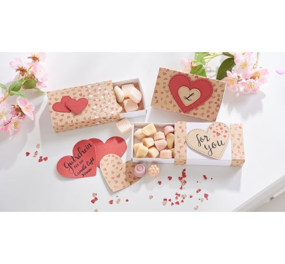 Vintage Photo cardboard "Dancing Hearts"