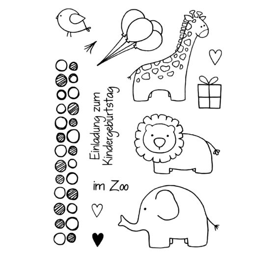 Clear Stamp Set "Zoo"