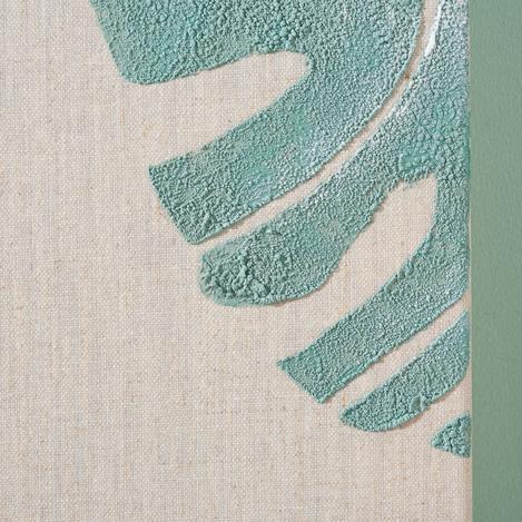 Keilrahmen mit schabloniertem Motiv