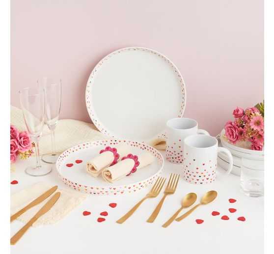 Piatto con bordo VBS, porcellana