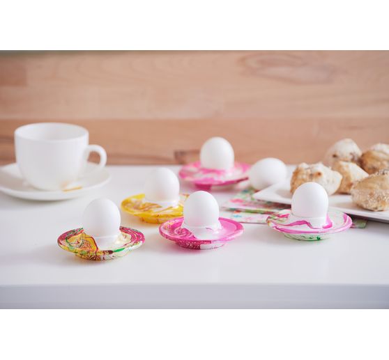 Egg cup "Flat", porcelain, 12 pieces