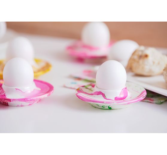 Egg cup "Flat", porcelain, 12 pieces