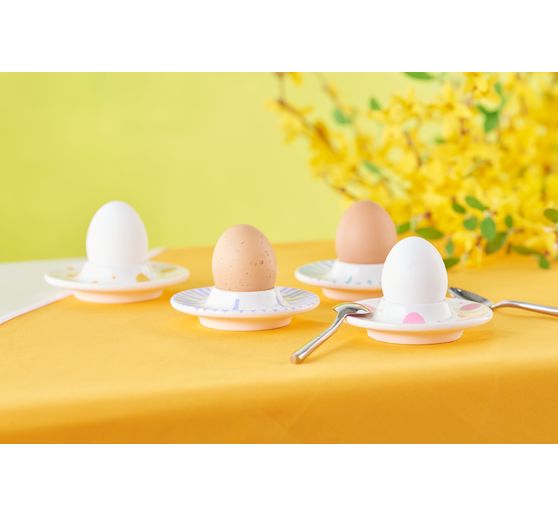 Egg cup "Flat", porcelain, 12 pieces