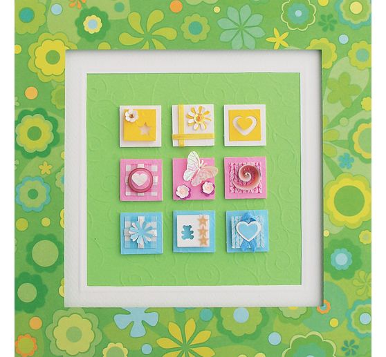 Stamped parts "Inchies", 96 pieces