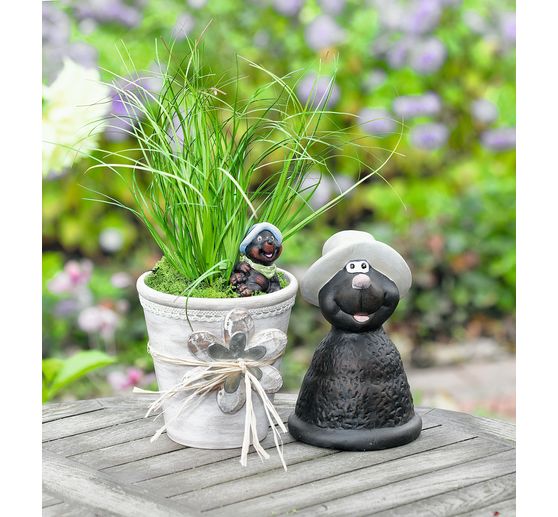 Terracotta-rose pots, 3 pcs