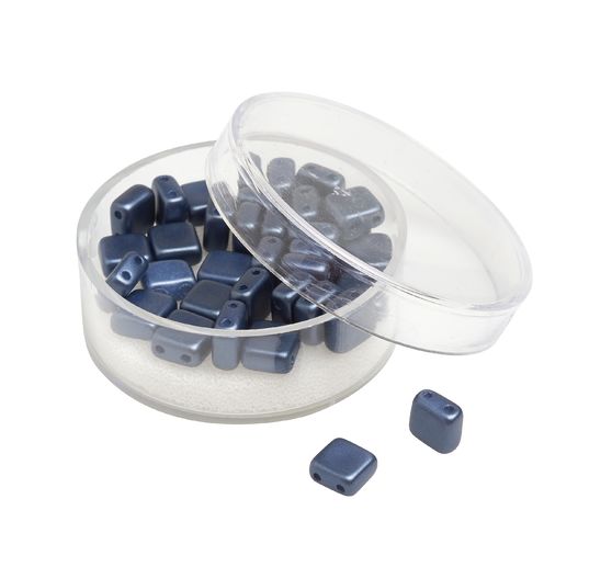 Glass bead "Square", 35 pieces