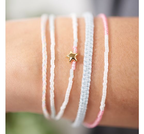 Mini-Pearl metal "Star", 6 pieces