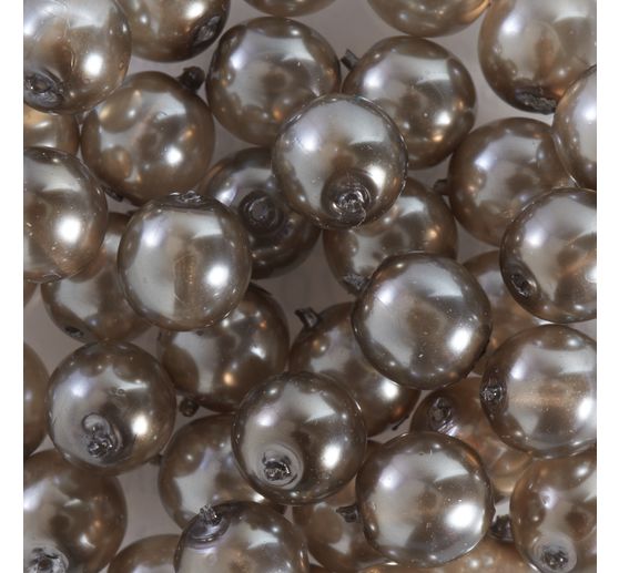 Crystal Renaissance glass wax bead, 6mm, 40 pieces