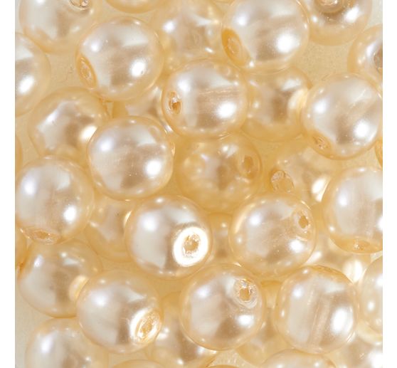 Crystal Renaissance glass wax bead, 6mm, 40 pieces