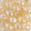 Crystal Renaissance glass wax bead, 6mm, 40 pieces Cream