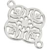 Charms connector "Ornament" Silver