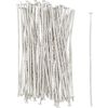 Pins for magic bead, approx. 50mm, 50 pieces Silver