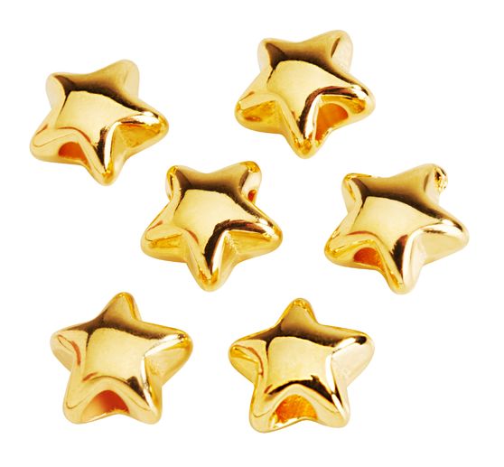 Mini-Pearl metal "Star", 6 pieces