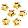 Mini-Pearl metal "Star", 6 pieces Gold
