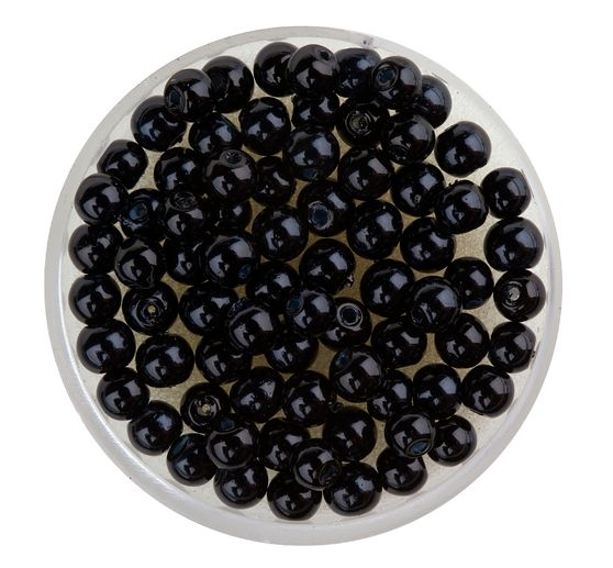 Crystal Renaissance glass wax bead, 4mm, 75 pieces