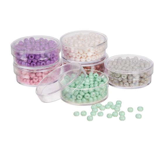 Rocailles, rich colours, 4,5mm