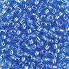 Miyuki Rocailles silverlined light safir