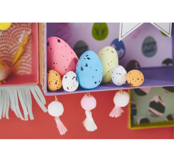 Tassel with eyelet, 8 pieces, 15 mm