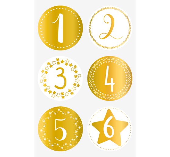 Stickers Advent numbers