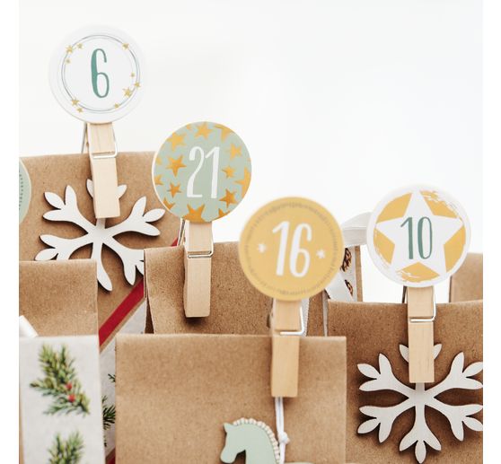 Stickers Advent numbers