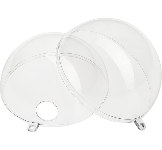 Sfera acrilica con foro, &Oslash; 8 cm