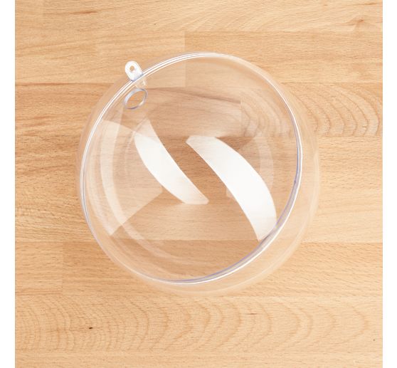 Acrylic ball with hole, &Oslash; 16 cm