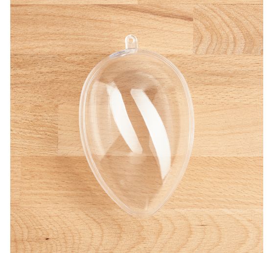 Uovo acrilico con foro, 12 cm