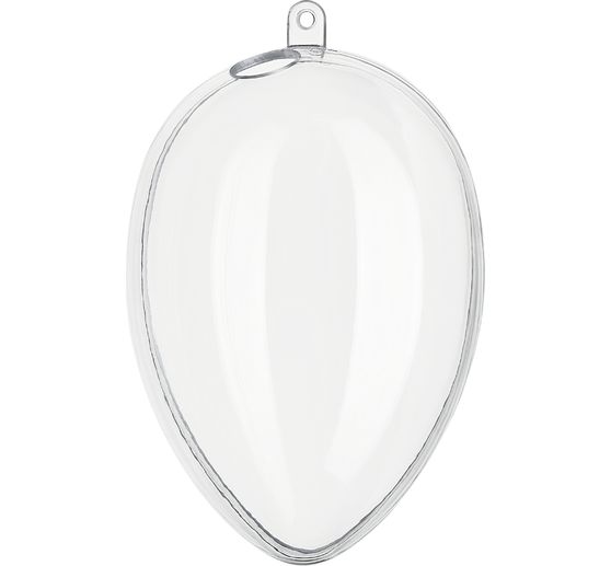 Uovo acrilico con foro, 12 cm