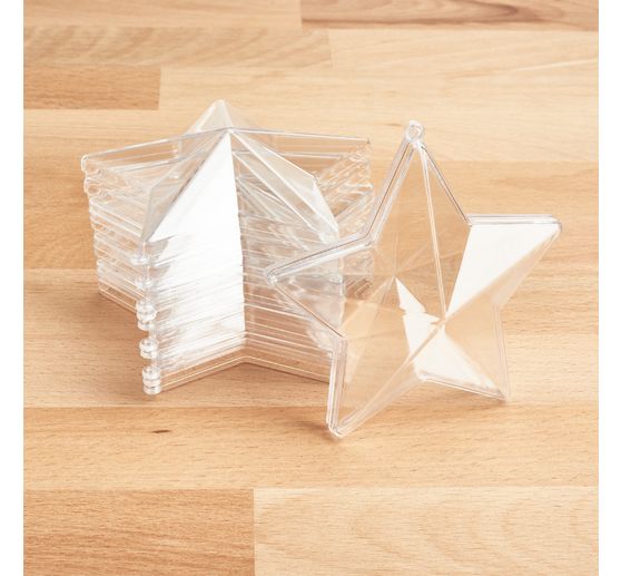 VBS forma acrilica "Star", 8 cm, 6 pezzi